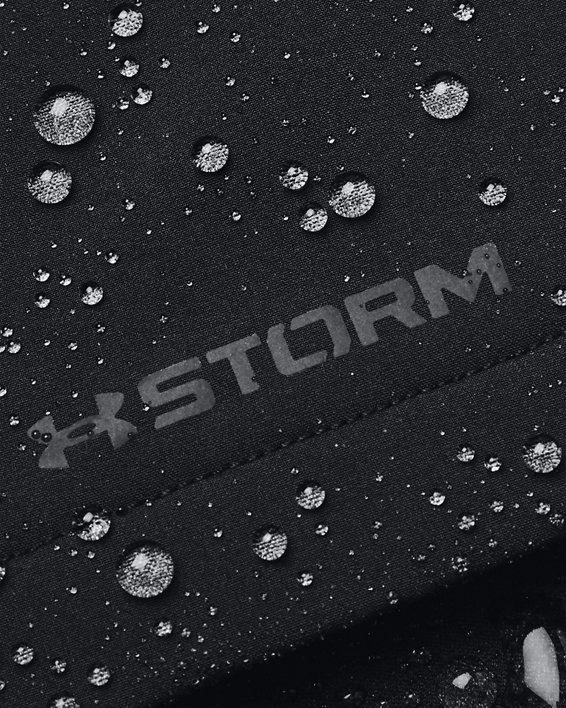 男士UA Storm Daytona ½拉鍊外套 in Black image number 4